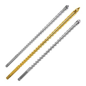 Injection molding machine composite screw