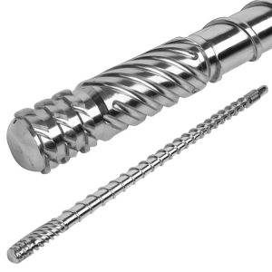Injection molding screws and extrusion screws