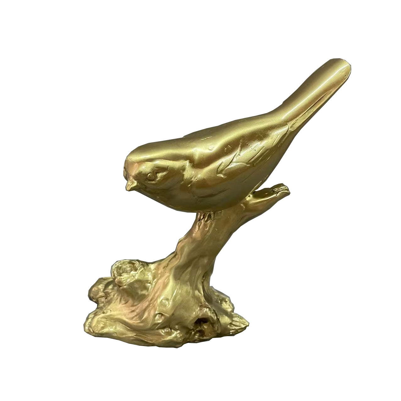 Brass Tree Branch Magpie Ornament