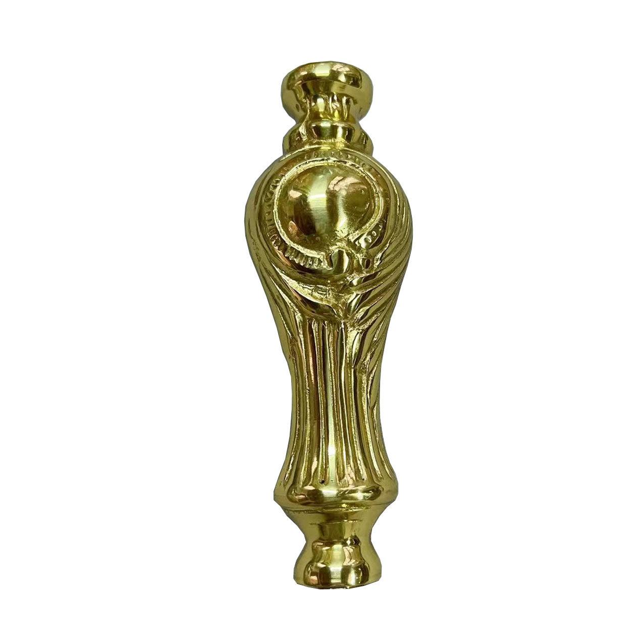 YUESHEN Brass Table Lamp Central Post Assembly Parts Tassel Floor Lamp Die Cast Pattern Solid Copper Hollow Connecting Post