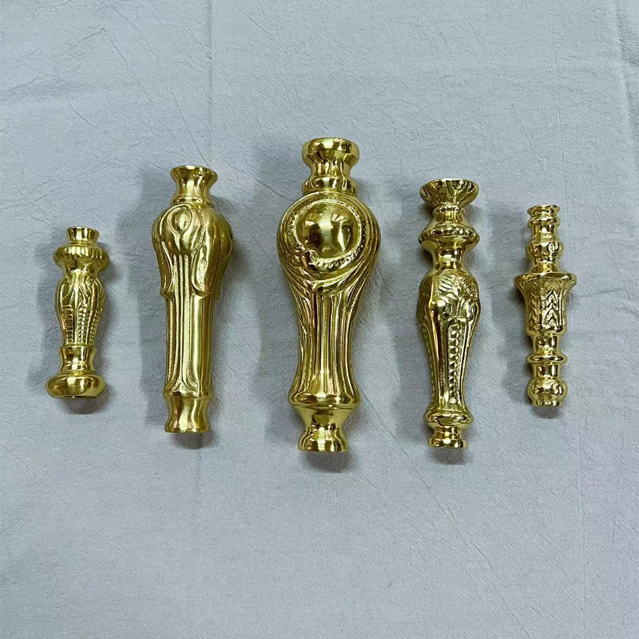 YUESHEN Brass Table Lamp Central Post Assembly Parts Tassel Floor Lamp Die Cast Pattern Solid Copper Hollow Connecting Post - Image 2