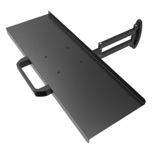 YUESHEN Aluminum Racing Seat Mount: Rotatable Keyboard & Mouse Tray