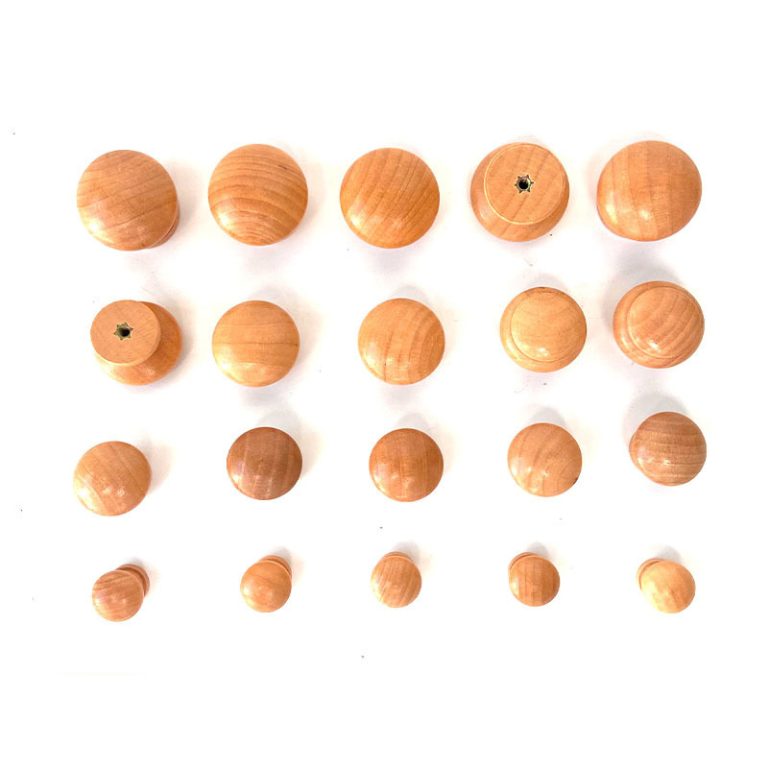 YUESHEN Custom Solid Wood Mushroom Knobs – Premium Furniture Hardware