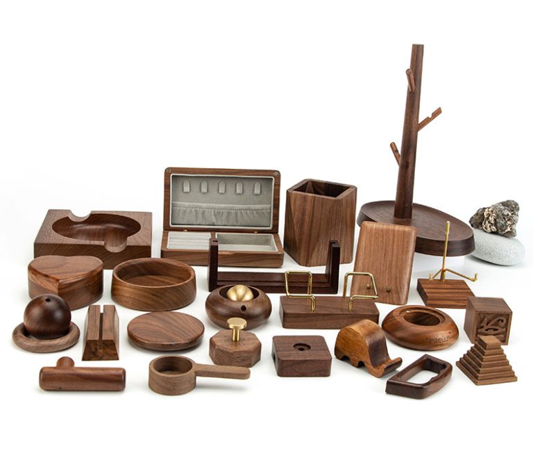 YUESHEN Custom Walnut Wood Crafts – Premium CNC Machined Wooden Components