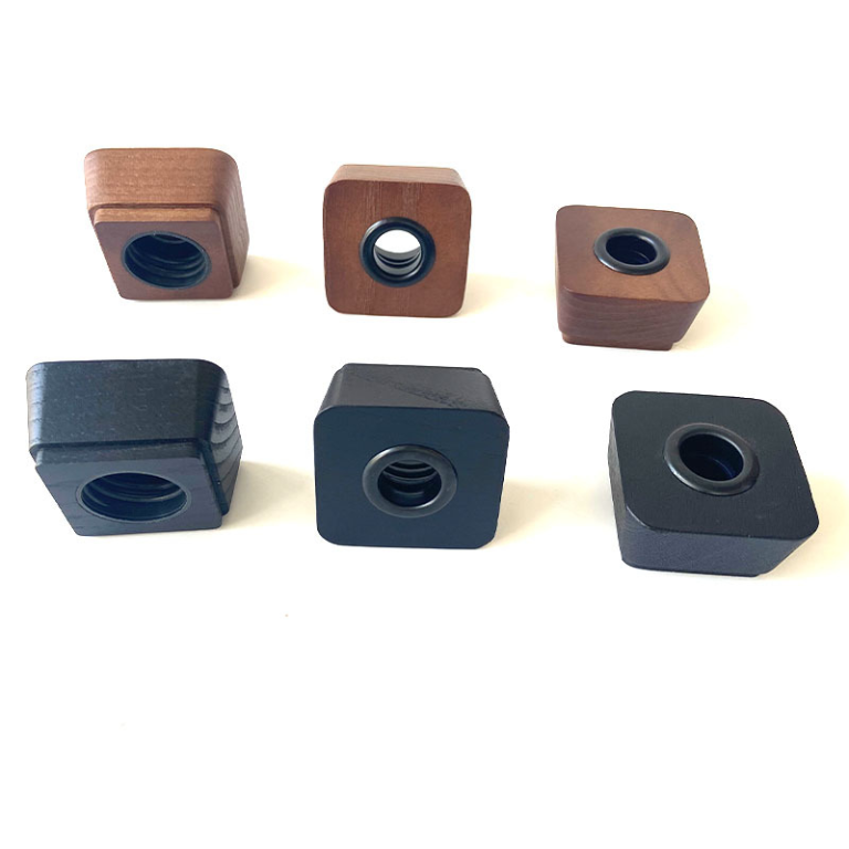YUESHEN Custom 28mm Square Wooden Diffuser Caps – Premium Lids for Aromatherapy & Perfume Bottles