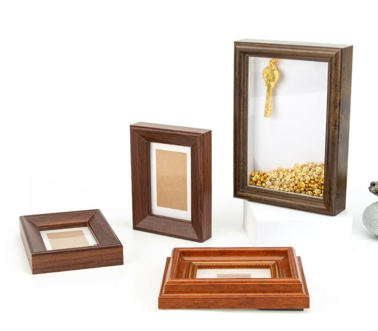 YUESHEN Custom Solid Wood Photo Frame | 3D Hollow Shadow Box Frame for Tabletop & Wall Decor