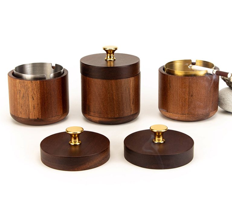 YUESHEN Custom Black Walnut “Woodpile” Diffuser – Artisan No-Fire Essential Oil Aromatherapy