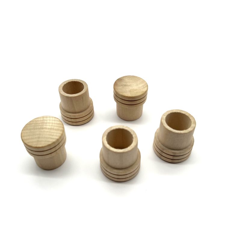 Custom Solid Wood Moxibustion Accessories | Wooden Moxa Stick Extinguisher Lid & Holder Base