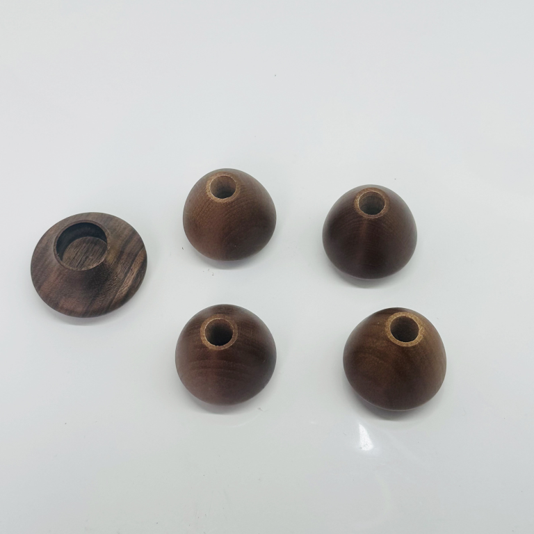 Solid Wood Coffee Portafilter Handles | Walnut / Sapele / Oak Espresso Machine Wood Grips