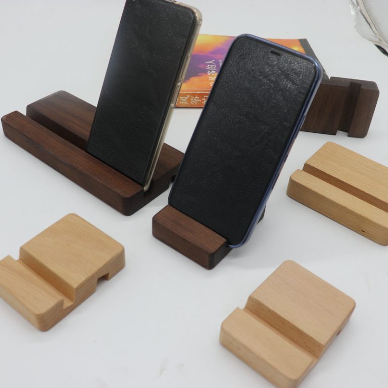 Premium Solid Wood Material for Durable solid wood phone stand