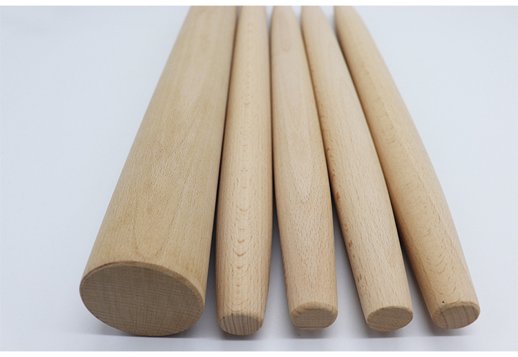 Premium Solid Beech Material for Durable beech wood rolling pin
