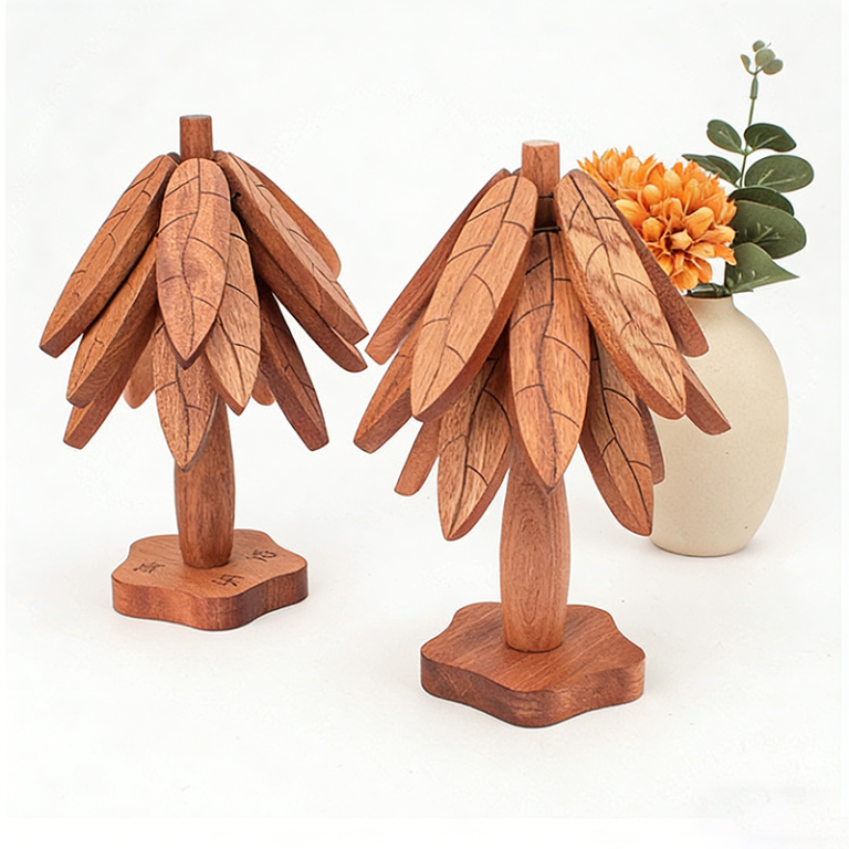 Premium Natural Wood Craft for Wooden Tree Trivet