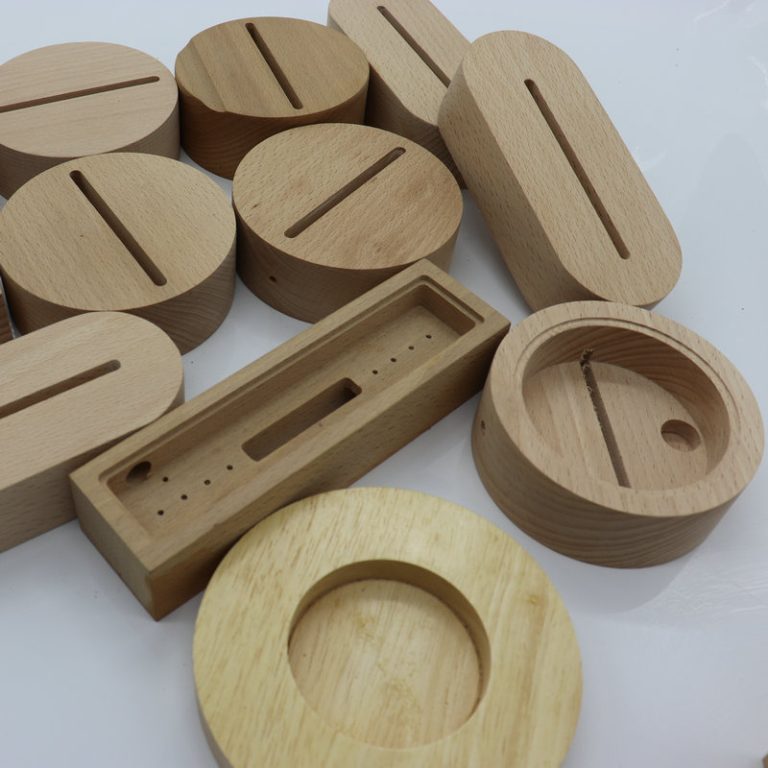 Premium Solid Wood Material for Wooden Lamp Base