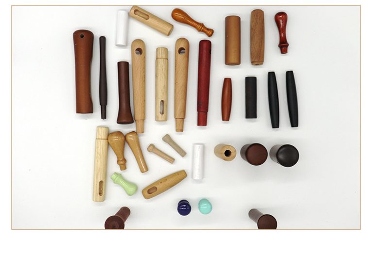Wholesale Solid Wood Handles Custom Wooden Tool Handles Wooden Accessories For Knife Cup Garden Tool BBQ Skewer